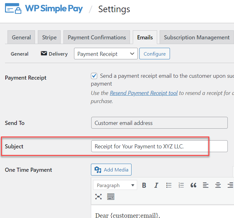 subject line payment receipt subject line payment receipt