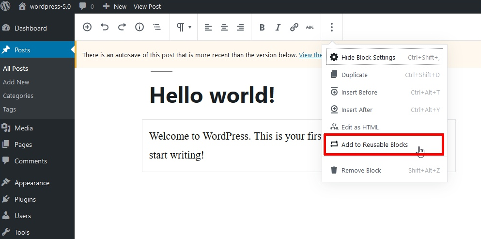 WordPress 5.0 and Gutenberg WordPress 5.0 and Gutenberg