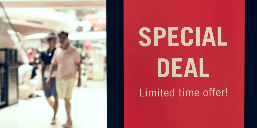Limited time offers