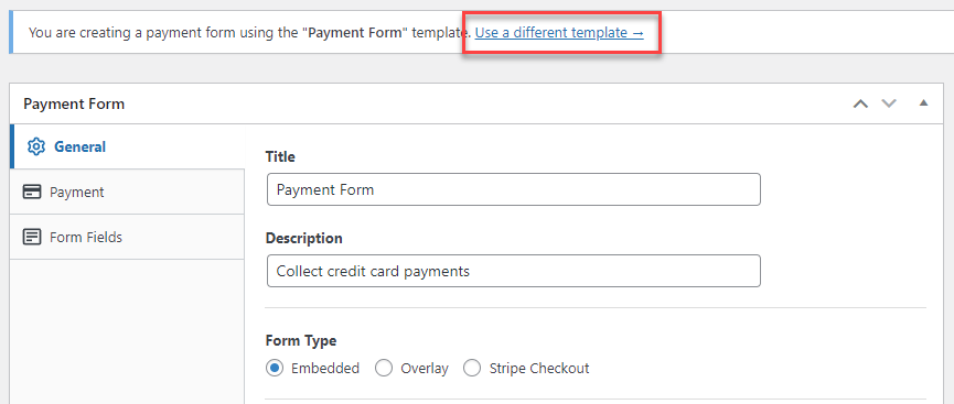 switch payment form template