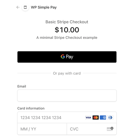 Stripe Checkout Apple Pay & Google Pay