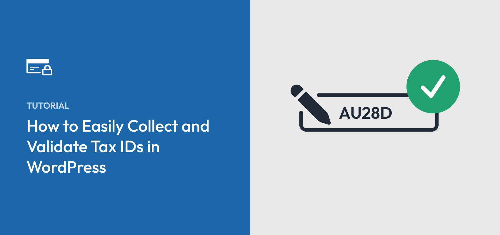 collect and validate tax id wordpress