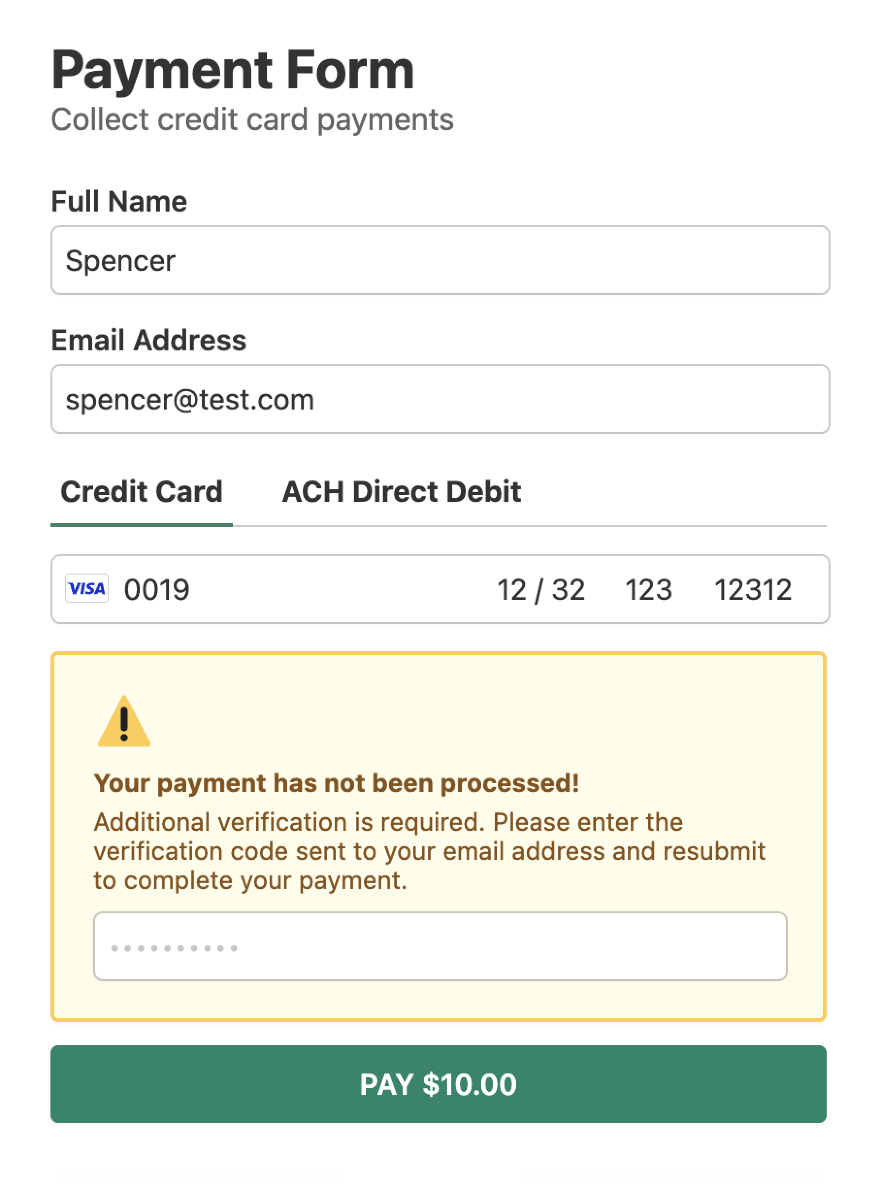 email-verification Email verification code in WP Simple Pay