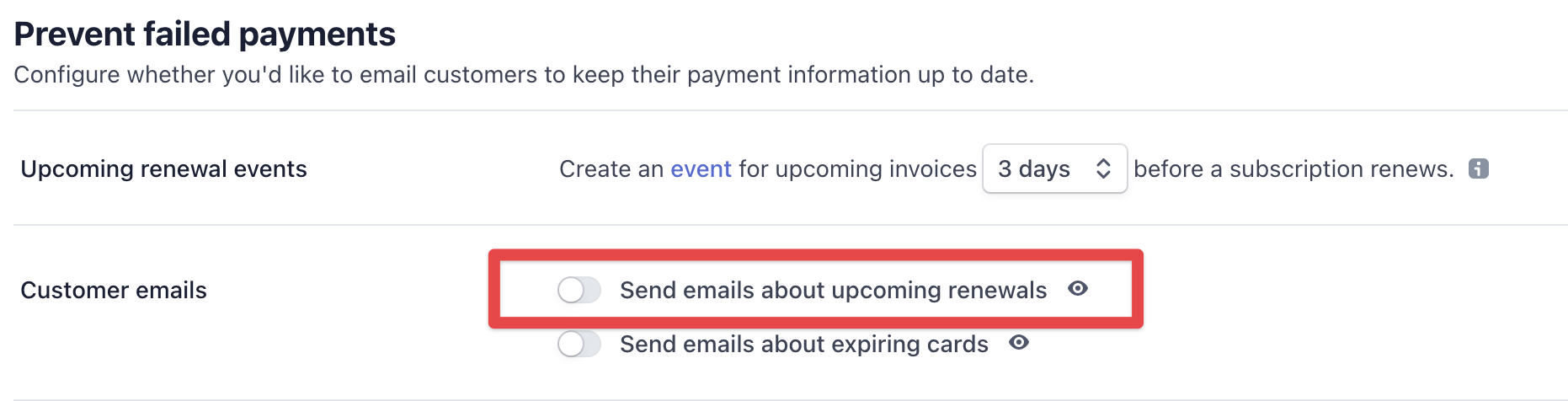 Stripe upcoming invoice customer eamil