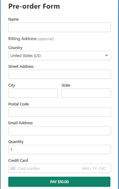 pre order form preview pre order form preview