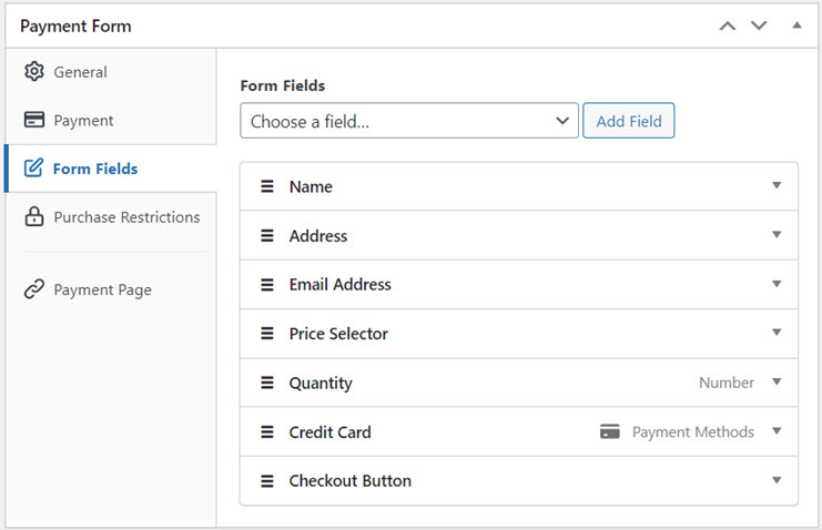 preorder form fields preorder form fields