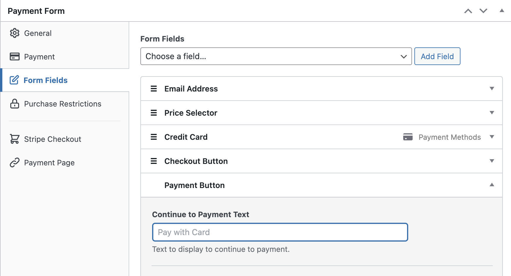 form fields overlay popup