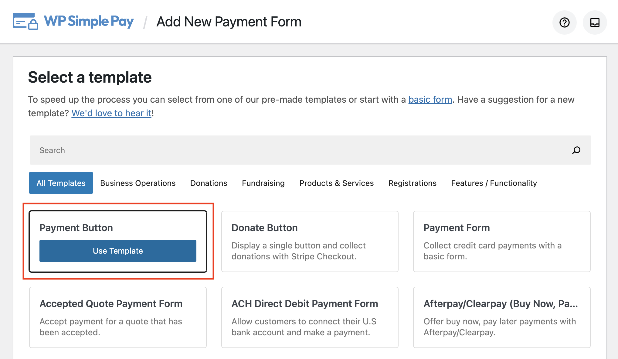 click payment button