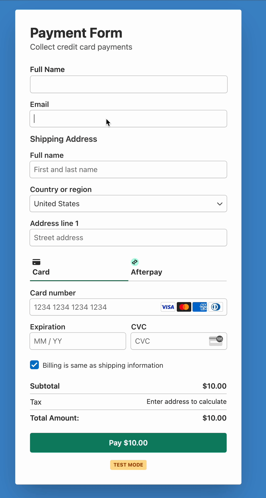 Stripe Link autosaving Stripe Link autosaving