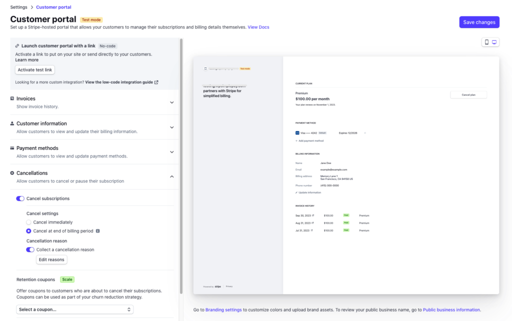 failed recurring payments