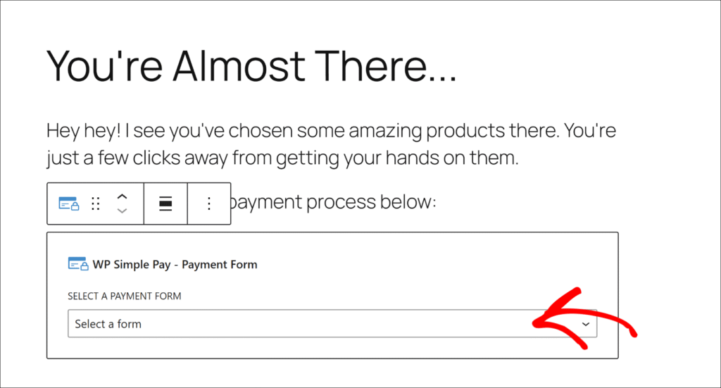Sélectionnez votre formulaire de paiement Sélectionnez votre formulaire de paiement