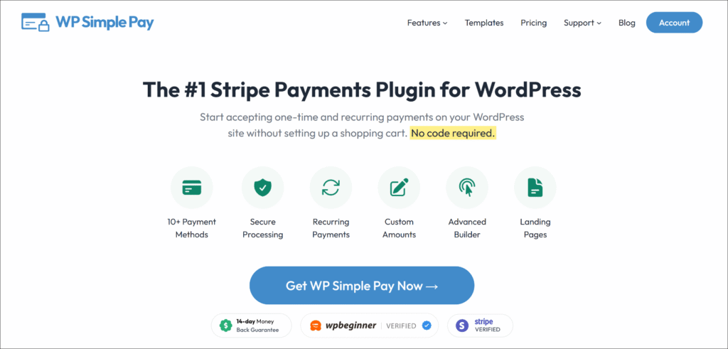 WP Simple Pay - le meilleur plugin de paiement Stripe pour WordPress WP Simple Pay - le meilleur plugin de paiement Stripe pour WordPress